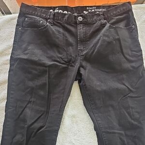 Aeropostale Men's Black Slim Straight Jeans